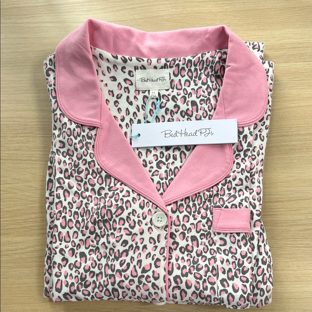 NWT BedHead Pink Leopard Pajamas